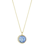 Penny Preville Moonstone and Diamond Man In The Moon Pendant Necklace - Be On Park