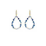 Penny Preville Diamond Moonstone and Blue Sapphire Tear Drop Earrings - Be On Park