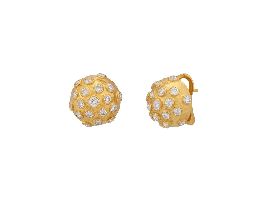 Gurhan Yellow Gold & Diamond Clip Post Earrings - Be On Park
