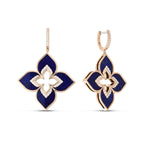 Roberto Coin Venetian Princess Large Lapis and Diamond Drop Earrings - Be On Park
