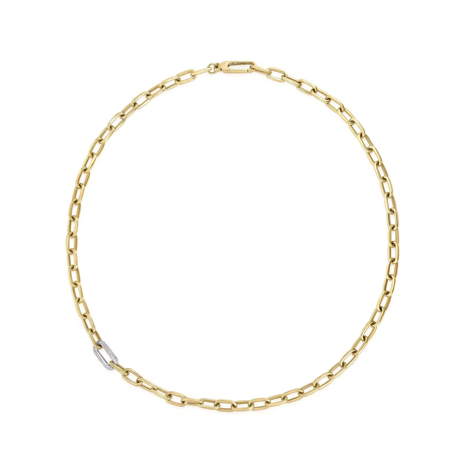 Roberto Coin Oval Link Chain Necklace - Be On Park