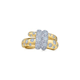 Kwiat Large Buckle Ring with Diamonds