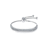 Graziela Double Row Diamond Bolo Bracelet