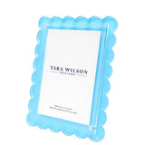 Tara Wilson Designs Pastel Blue Acrylic Scallop Frame