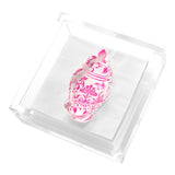 Tara Wilson Designs Pink Ginger Jar Acrylic Cocktail Napkin Holder