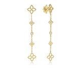 Roberto Coin Princess Flower Drop Earrings