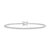 Shy Creation 14K White Gold Diamond Tennis Bracelet