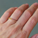 Sethi Couture Rainbow Sapphire Bezel Band - Be On Park