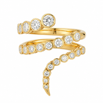 ONDYN 18K Yellow Gold Radiance Diamond Coil Ring - Be On Park