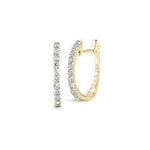 Roberto Coin Baby Diamond Hoop Earrings - Be On Park