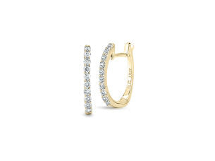 Roberto Coin Baby Diamond Hoop Earrings - Be On Park