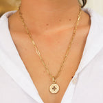 Roberto Coin Venetian Princess Diamond Small Medallion Necklace - Be On Park