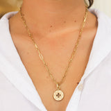 Roberto Coin Venetian Princess Diamond Small Medallion Necklace - Be On Park