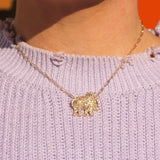 Goshwara Limited Edition Multi-sapphire Elephant Pendant Necklace