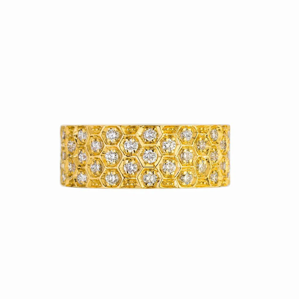 Sethi Mosaic White Diamond Band - Be On Park