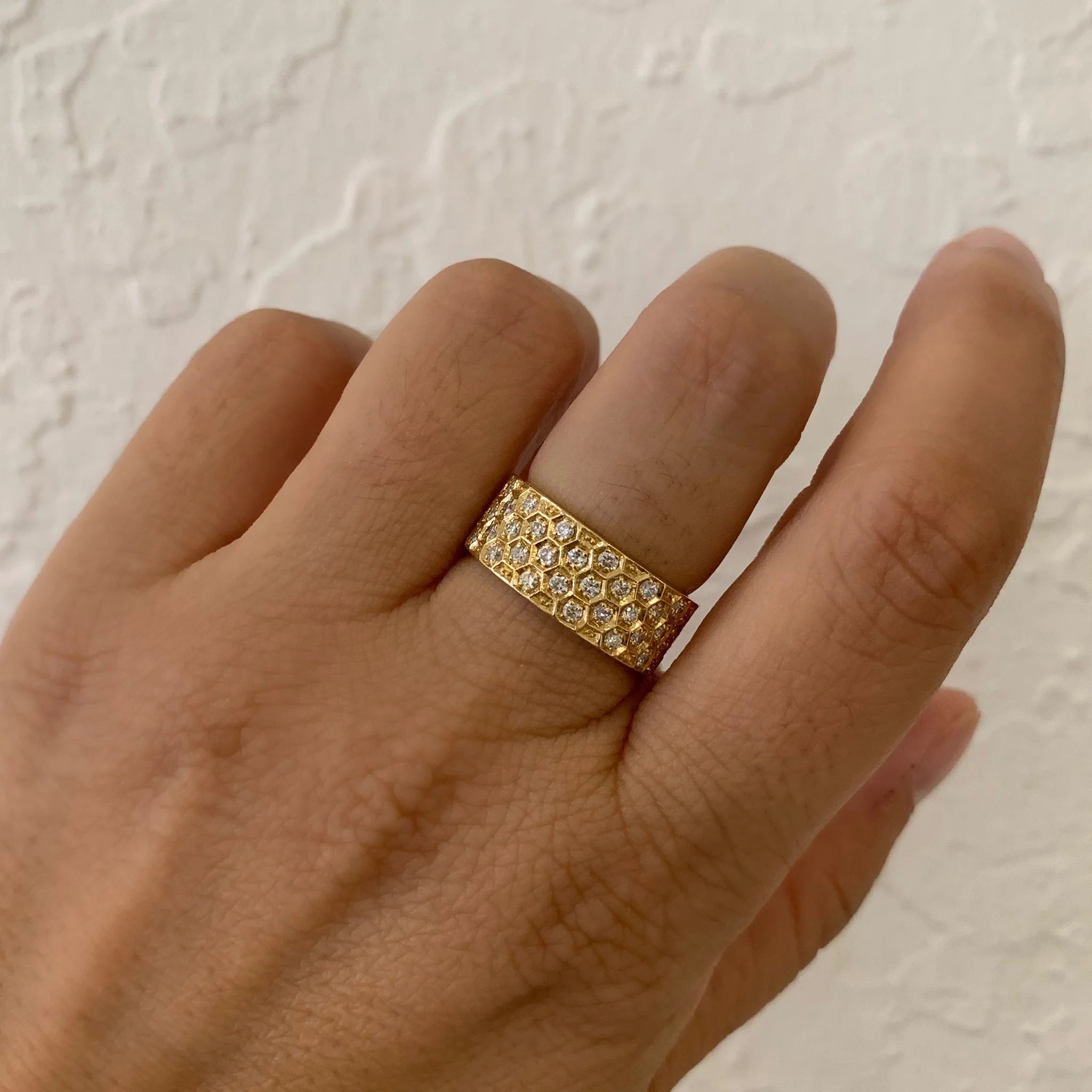 Sethi Mosaic White Diamond Band - Be On Park