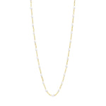 Classic Gigi Clozeau Necklace in Yellow Gold, 16.5", White - Be On Park
