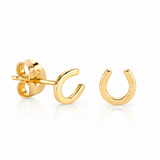 Sydney Evan Tiny Pure Horseshoe Stud Earrings