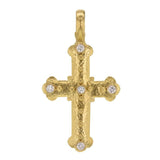 byzantine cross with diamonds