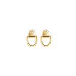 STATEMENT Yellow Gold Rivet M Earrings - Be On Park
