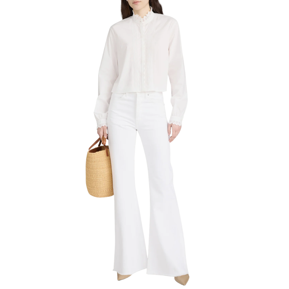 Frame Lax Jean in White - Be On Park