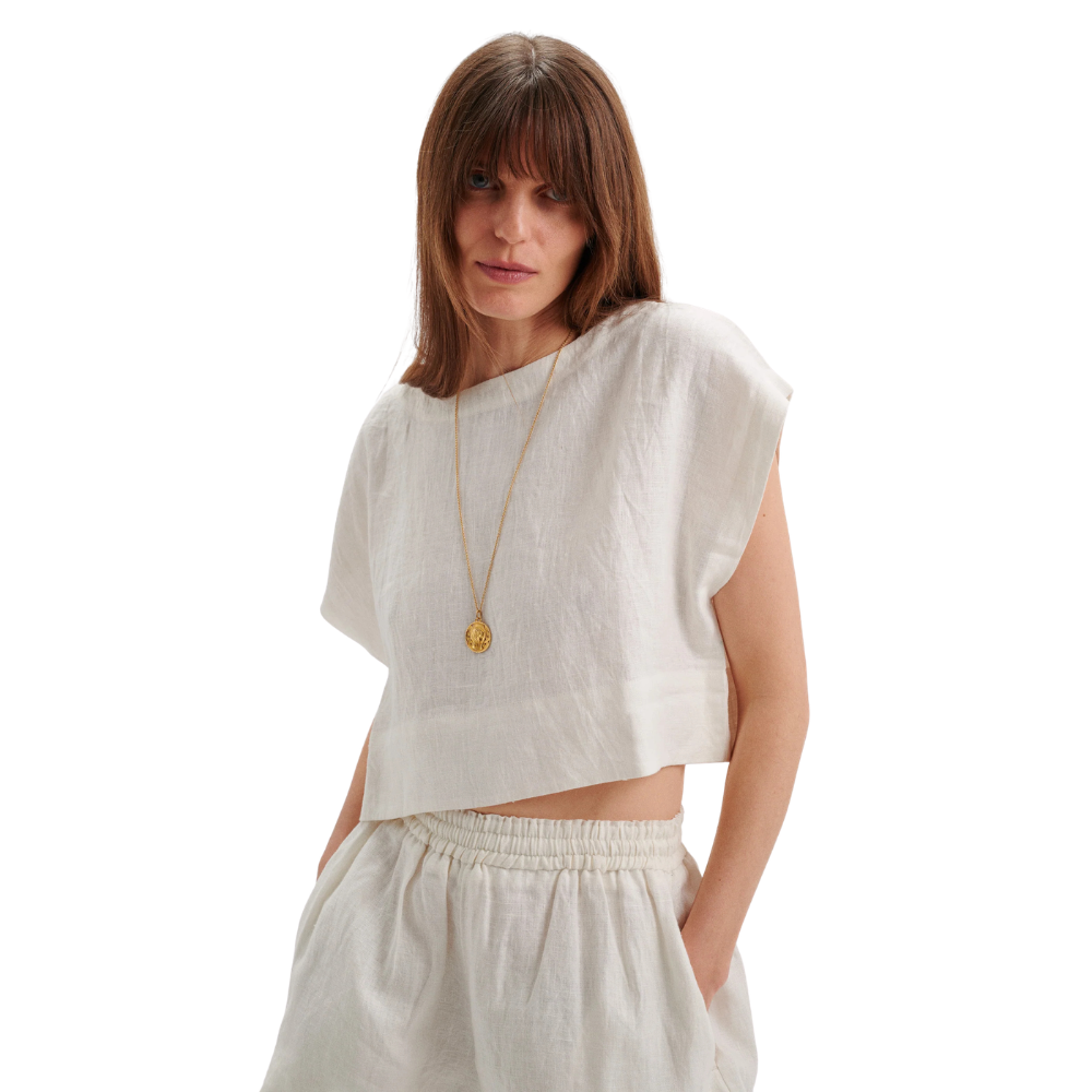 Suzie Kondi Kori Top in Linen - Be On Park