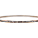 Sethi Couture channel set brown diamond bangle bracelet