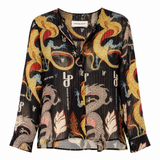 La Prestic Ouiston Simple Top in Noir Dragon
