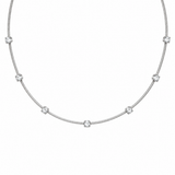 Paul Morelli 18K White Gold Unity Diamond Station Necklace
