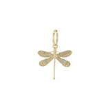 Bright Gems & Beads Diamond Dragonfly Pendant