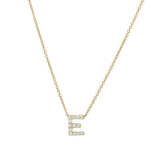 Roberto Coin 16-18" love letter diamond "E" necklace, additional letters available - Be On Park