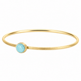 Nanis 18K Yellow Gold Amazonite Bangle