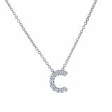 Roberto Coin 16-18" love letter diamond "C" necklace, additional letters available - Be On Park