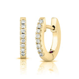 Roberto Coin Classic Diamond XXS Hoop Earring