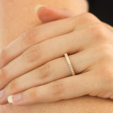 rose gold diamond eternity band