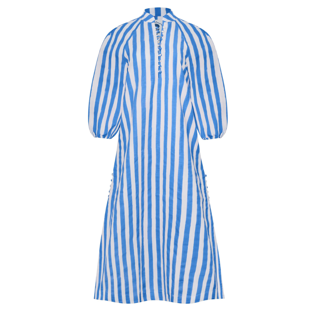 Maison Marigold Positano Kaftan Blue Stripes - Be On Park