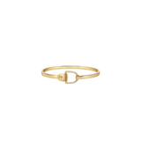 STATEMENT Yellow Gold Rivet Bangle