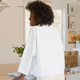 Frank & Eileen Gabi Popover Shirt in White - Be On Park