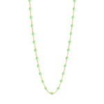 Classic Gigi Clozeau Necklace in Yellow Gold, 16.5", White - Be On Park