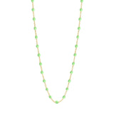 Classic Gigi Clozeau Necklace in Yellow Gold, 16.5", White - Be On Park