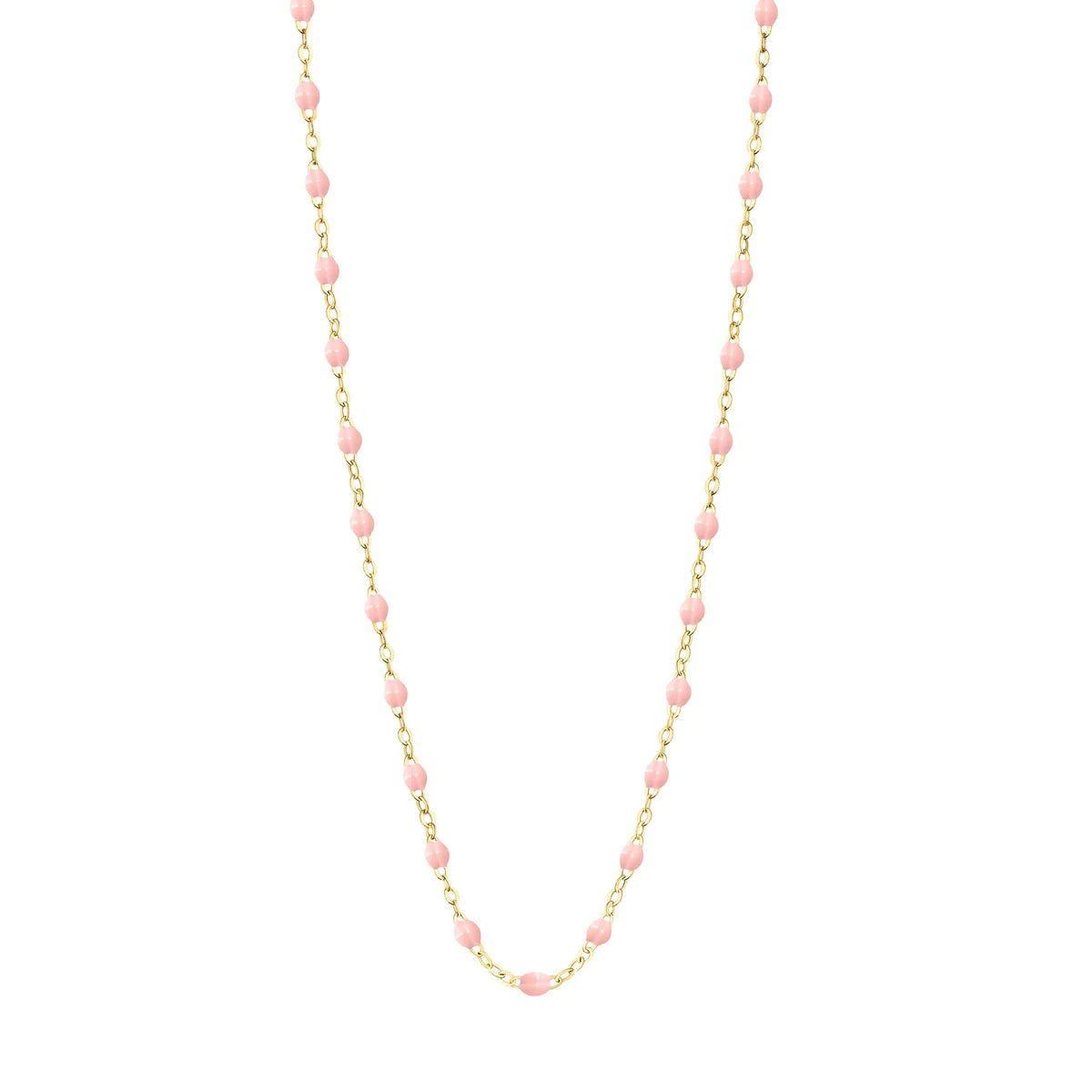 Classic Gigi Clozeau Necklace in Yellow Gold, 16.5", White - Be On Park