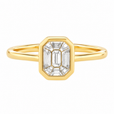 The Finest Stack 14K Yellow Gold Diamond Ring