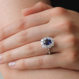 Sapphire and Diamond Ring