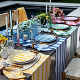 Ocean Cabana Stripe Melamine Dinner Plate | Set of Four