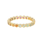 Sethi Couture Rainbow Sapphire Bezel Band - Be On Park