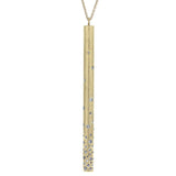 Todd Reed white brilliant cut diamond bar drop necklace