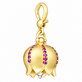 Paul Morelli 18K Yellow Gold Pink Sapphire Tinker Bell Pendant