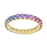 Kimberly Collins Rainbow Sapphire Eternity Band