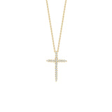 Roberto Coin Tiny Treasures Diamond Sliver Cross Necklace