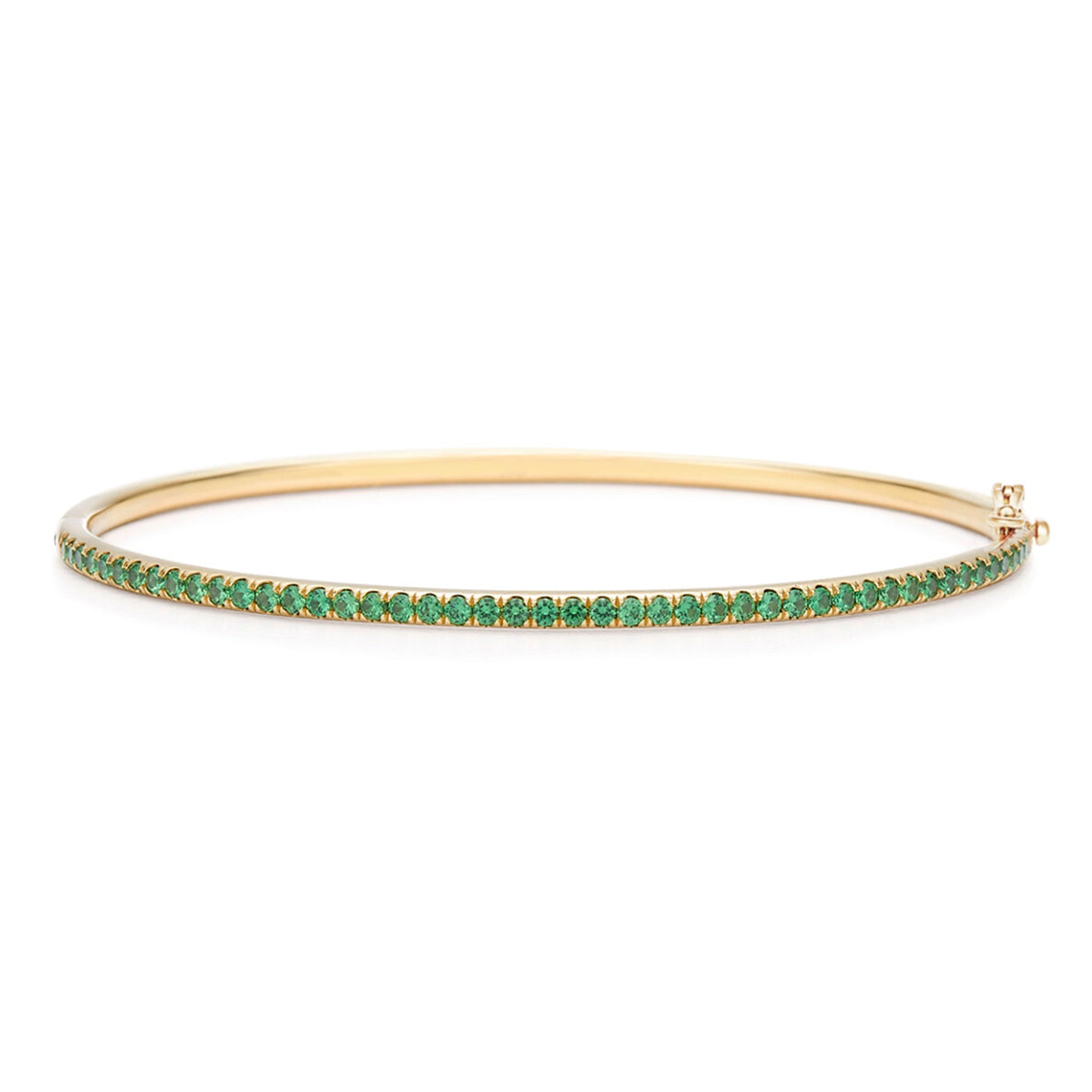 Kwiat Yellow Gold Bangle with Tsavorites - Be On Park